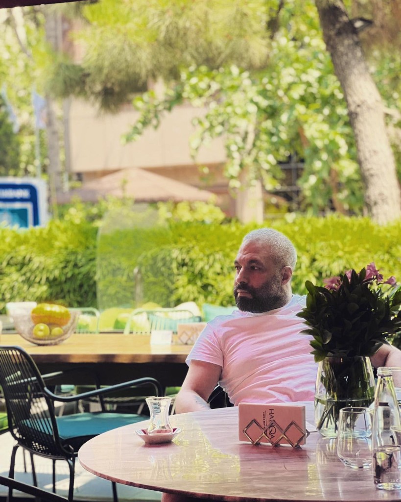 Rıdvan Şengül at a cafe